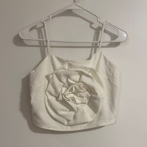 Elegant white Floral Top